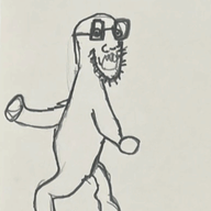 glasses loop open_mouth paper soyjak stickman stop_motion stubble traditional_animation traditional_media variant:soyak // 279x338 // 335.3KB