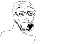 glasses open_mouth soyjak stubble tongue variant:unknown // 800x600 // 13.8KB