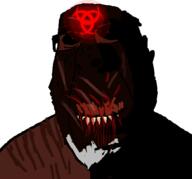 blood_from_mouth dinosaur dinosaur_revolution horn_of_odin odin red_eyes sharp_teeth subvariant:hornyson torvosaurus variant:cobson // 879x820 // 100.1KB