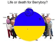 berryboy blue_skin blueberry_inflation clothes crying donald_trump flag:ukraine full_body glasses inflation_fetish jd_vance monkey soyjak stubble subvariant:wholesome_soyjak text ukraine variant:gapejak vladimir_putin // 780x600 // 45.0KB