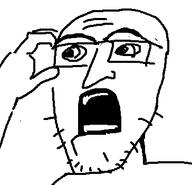 arm glasses hand open_mouth soyjak stubble variant:unknown // 364x350 // 6.8KB