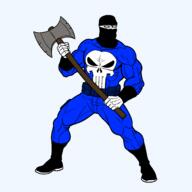 Warrior-Z(user) arabic_text axe balaclava bat batman batman_(series) buff caligraphy flag flag:norway flag:shahada full_body iron islam kratos kufic muscles muscular_male muslims norway punisher red self_insert shahada skull soybooru spawn stick subvariant:chudjak_front variant:chudjak weapon // 2048x2048 // 177.7KB