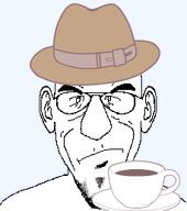 closed_mouth clothes coffee ear glasses hat serious soyjak stubble variant:susjak // 229x258 // 19.7KB