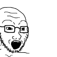 angry animated bloodshot_eyes blush choking crying dying glasses open_mouth purple_skin soylent_(cacao) soylent_bottle stretched_mouth stubble variant:soyak // 1000x712 // 1.2MB