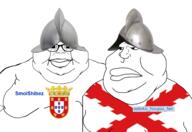 emerald eyes flag:portugal flag:spanish_empire glasses happy helmet looking_at_you morion mouth_closed mouth_open nose portugal portugese portuguese portuguese_(user) portusissy satoko_houjou(namefag) satoko_houjou_fan smolshibez soyjak subvariant:branigger variant:brandon variant:meximutt // 2431x1674 // 891.1KB