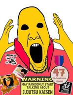 black_eyes collared_shirt egg fajak mouth_open variant:ppp yellow_skin // 351x455 // 172.0KB