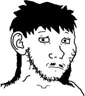 beard ear eyebrows fear fearful hair long_hair moustache mullet nervous no_glasses nose nostril nostrils nu-male nu-nu-male post_covid_soyboy shocked soy_boy soyboy stubble variant:soyak // 680x768 // 26.1KB