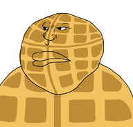 bald closed_mouth fat food foodjak looking_to_the_left no_glasses obese pastry series:foodeez! soyjak transparent_background trend:obsessed_food variant:meximutt waffles // 888x849 // 20.2KB
