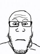 ai_generated animated big_eyes clothes ext=gif eyes glasses neutral shocked stubble subvariant:neutralplier surprised tshirt variant:markiplier_soyjak zoom // 432x584 // 6.7MB