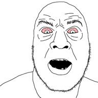 bloodshot_eyes joe_rogan open_mouth soyjak stubble variant:unknown // 484x484 // 51.7KB