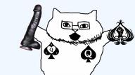 bbc blacked catjak_is_ass_brim_forced_by_two_retards_and_will_never_catch_on_kek glasses happy open_mouth queen_of_spades stubble tattoo variant:catjak // 960x533 // 149.7KB