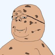 cookie glasses macraf_(namefag) meta:tagme smile subvariant:wholesome_soyjak variant:gapejak // 1000x1000 // 258.8KB