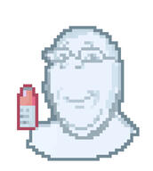 pixel_art soy soylent subvariant:wholesome_soyjak variant:gapejak // 650x725 // 45.3KB