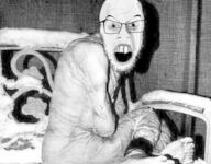 arm creepypasta foot glasses irl leg mustache open_mouth shadow soyjak stubble variant:feraljak // 570x446 // 80.0KB