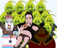 brown_skin fat food janny jewish_nose jews kiwifarms multiple_soyjaks null_(kiwifarms) transgender_flag variant:el_perro_rabioso variant:meximutt // 1383x1170 // 678.7KB