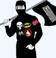 arabic_text balaclava bat batman batman_(series) buff caligraphy flag flag:norway flag:shahada full_body iron islam kratos kufic massvandalize_this_tag_if_you_goon_to_omori_rule34 muscles muscular_male muslims norway punisher red self_insert shahada skull soybooru spawn stick subvariant:muscular_chud2 variant:chudjak warrior-z_(user) // 1834x1913 // 419.5KB