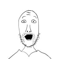 clothes open_mouth soyjak stubble variant:unknown // 1818x1818 // 129.1KB