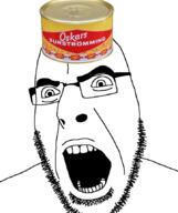 clothes food glasses hat open_mouth soyjak stubble variant:cobson // 722x862 // 233.3KB