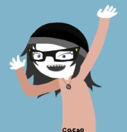 avengers beanie blush brown_shirt cute cute_girl girl glasses hair nentendo_switch soy soylent soylent_(cacao) variant:soytan video_game videogame videogames woman // 788x813 // 71.1KB