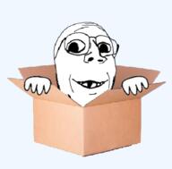 box deformed glasses hand smile soyjak stubble subvariant:emmanuel subvariant:wholesome_soyjak variant:gapejak // 391x385 // 79.9KB