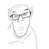 balding closed_mouth glasses lips looking_at_you mouth stubble variant:bernard variant:feraljak // 1500x1500 // 15.8KB
