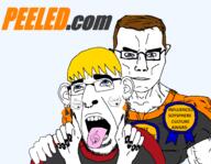 ahegao anti_sharty blue_eyes brown_hair dan meta:tagme nate open_mouth peeled rape sex soybooru soyjak_party subvariant:muscular_chud subvariant:slutson tongue_out variant:chudjak variant:cobson yellow_hair // 1623x1261 // 279.9KB