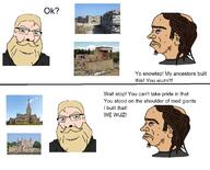 balding blond blond_beard blue_eyes brown_beard brown_eyes brown_hair castle cathedral comic glasseslasse grey_shirt hoodie medcuck mediterrenean nordic nordic_chad pale_skin ruins smile teeth variant:cobson // 1180x952 // 530.8KB