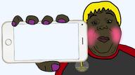 Hunky_twink_sex_machine flag hair holding_object holding_phone iphone makeup phone soyjak stubble template text tranny variant:alicia // 1854x1032 // 693.1KB