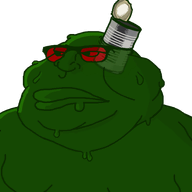 can coemskong_(user) fat glasses green_skin meta:namefags red_glasses shading shadow sludge transparent_background trash variant:meximutt // 768x768 // 83.9KB