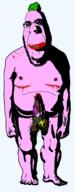 biting_lip closed_mouth creepy evil frankenpenis full_body glasses green_hair hair maggots masectomy_scars naked nsfw ominous penis pink_skin pooner rotting scar soyjak stitches subvariant:hornyson tranny variant:cobson // 1099x2816 // 508.0KB