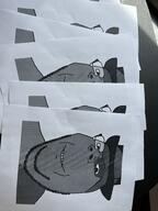 5soyjaks closed_mouth clothes don_turtelli glasses hat irl smile soyjak stubble subvariant:wholesome_soyjak trend:colorjak variant:gapejak // 3024x4032 // 3.7MB