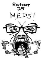 artist:wauwboer drawfag drawing glasses meds meta:soytober meta:soytober2024 mustache open_mouth stubble variant:feraljak // 1240x1703 // 160.2KB