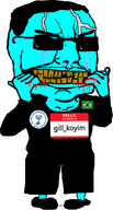 blood blue_skin brazil crying epx7fclhdrp_(namefag) flag:brazil gill_koyim_(namefag) glasses hello_my_name_is_(sticker) leaking meta:namefags mossad my_name_is_(sticker) subvariant:big-boy tear variant:chudjak vein yellow_teeth // 380x705 // 87.5KB
