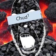 chud1 chud_(boorufag) chud_(soybooru) coal coal_background coal_skin eyebrows glasses nose open_mouth soybooru stubble subvariant:coalson text variant:cobson // 721x720 // 853.1KB