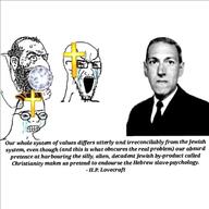 christianity crying h_p_lovecraft judaism orientaltrollface_(user) text variant:soyak zoomer // 600x600 // 160.5KB