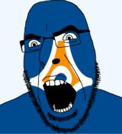 angry flag flag:shizuoka glasses hair japan looking_to_the_left open_mouth shizuoka soyjak stubble teeth thick_eyebrows todofuken transparent_background variant:cobson // 721x789 // 45.9KB