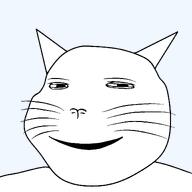 animal animal_ears cat cat_ear full_head high_quality high_res looking_at_viewer looking_at_you meta:barely_a_soyjak meta:barely_soyjak_related meta:high_resolution meta:template mouth remastered series:animaljaks smile soyjak squint squint_eyes squinting subvariant:massjak subvariant:massmeowjak template transparent transparent_background variant:gapejak whisker // 1200x1200 // 20.9KB