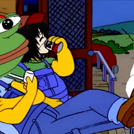 amphibian animated anime another_(anime) bant_(4chan) bloodshot_eyes blue_hair chino_kafuu crying dance frog glasses gochiusa hand leg long_eyebrows misaki_mei nas:pepe nas:sneed open_mouth pepe_the_frog selfish_little_fuck sneed soyjak stubble subnas:chuck tippy variant:cryboy_soyjak // 600x338 // 1.9MB