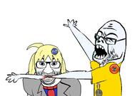 3soyjaks arm baby badge bite blood clothes colorful crying deformed glasses gore hair hand knowyourmeme nas necktie oh_my_god_she_is_so_attractive open_mouth ornament reddit reddit_moment smile soot_colors soyjak soyjak_party stamp stubble subvariant:nathaniel suit tagme_new_variant text tshirt variant:el_perro_rabioso variant:gapejak variant:ohgodmyarmjak violence yellow_hair // 1600x1129 // 516.5KB
