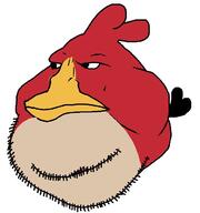 angry_birds animal beak bird hair red_(angry_birds) soyjak stubble variant:meximutt video_game // 622x664 // 73.7KB