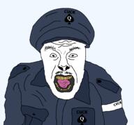 beard breadtuber cop cuck idubbbz open_mouth police police_uniform spade variant:policejak yellow_teeth youtuber // 665x622 // 16.1KB