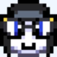 blue_eyes glasses hair pixel_art variant:soytan // 48x48 // 577