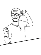 bald dance smile stubble table template transparent_background variant:when_the_fajitas_are_sizzlin // 900x1200 // 21.0KB