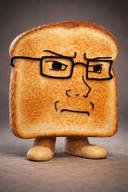 bread gemeraldiest_comments_section💎💎💎enter_as_you_please💎💎💎 glasses meta:ai_generated meta:not_oc realistic subvariant:soyak_(irritated) toast variant:soyak // 1024x1536 // 3.4MB