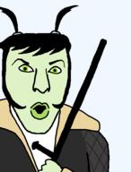 chrys_liszt clothes female green_eyes hair hand holding_object insecticide_(video_game) jacket lips open_mouth police_baton soyjak variant:56jak video_game // 427x560 // 11.3KB