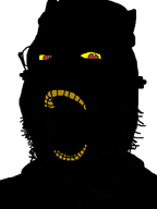 animal animal_ears black_skin cat cat_ear ear glasses jimbo_(namefag) looking_at_you meta:namefags nigger niggerjak open_mouth orange_eyes rotten_teeth teeth vantablack vantablack_skin variant:gapejak vivo_endive white_background yellow_sclera yellow_teeth // 348x464 // 21.4KB