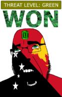 ahegao animal bird country emerald flag flag:papua_new_guinea gem glasses green green_eyes hair looking_up open_mouth papua_new_guinea raggiana_bird-of-paradise schlog_color_event soyjak soyjak_blog star_(symbol) stubble teeth text threat_level_green variant:cobson won // 721x1115 // 163.1KB