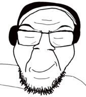 closed_eyes headphones music smile variant:jakota // 887x1004 // 150.8KB