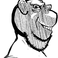 art ear evil oekaki side_profile smile soyjak stubble variant:impish_soyak_ears // 623x730 // 162.6KB