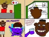 afro big_lips brown_skin cheese comic kfc kool-aid meta:not_oc mouse nas:tyrone negro nigger red_shirt sheeeit // 599x454 // 48.7KB